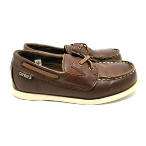 Carters Child Boys Bauk Boat Loafers Shoes Brown Size 12